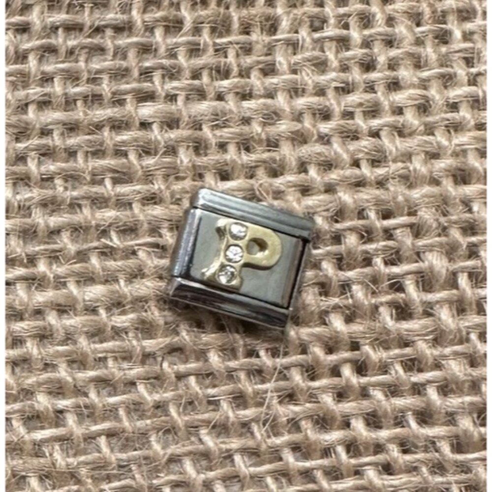 Zoppini Charm Bracelet  CZ  Gold Letter K